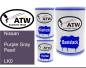 Preview: Nissan, Purple Gray Pearl, LK0: 500ml Lackdose + 500ml Klarlack + 250ml Härter - Set, von ATW Autoteile West.